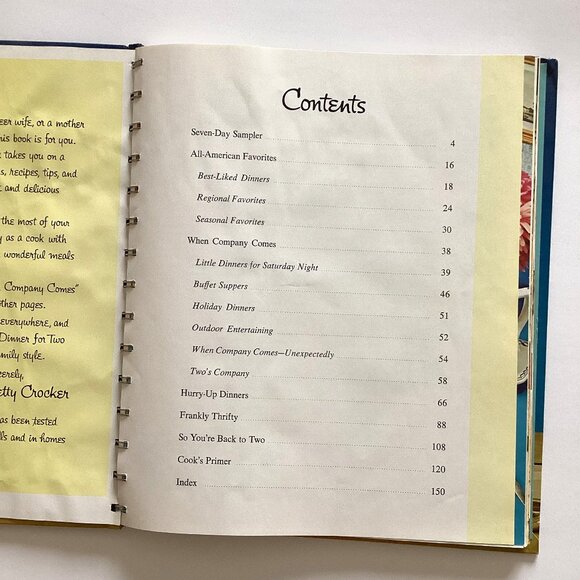 Betty Crocker's Vintage Cook Book Dinner for Two Hardcover - Picture 2 of 9